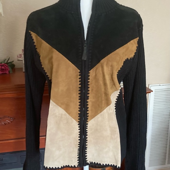 Leather front jacket - Large - Picture 1 of 10